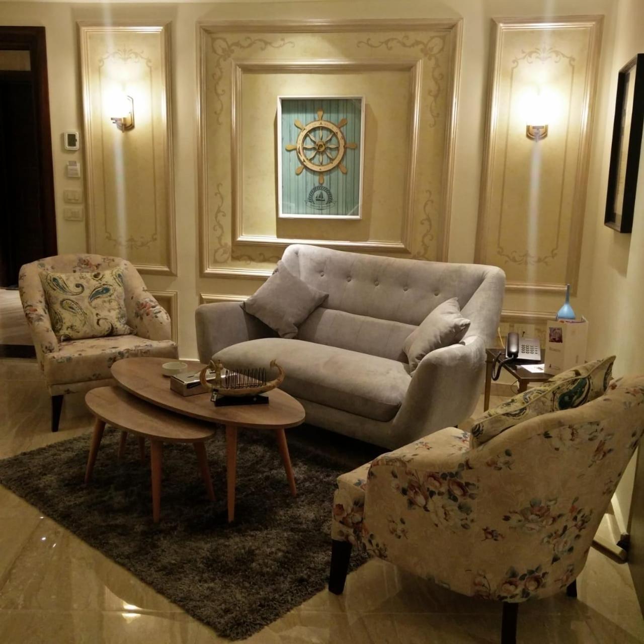 Fleet Club Mahrousa 亚历山大港 外观 照片 A living room in a hotel
